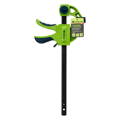 Струбцина F-образная, быстрозажимная, 200 х 70 х 420 мм, пластиковый корпус, фиксатор, двухкомпонентная рукоятка Сибртех купить в Москве с доставкой по всей России | ProtosMarket.ru