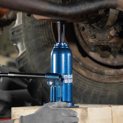 Домкрат гидравлический бутылочный, 10 т, h подъема 222-447 мм Stels по ценам производителя в Казани с доставкой по всей России