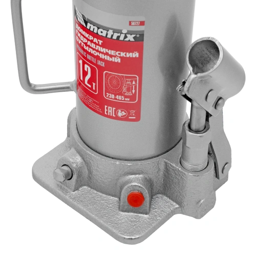 Домкрат гидравлический бутылочный, 12 т, высота подъема 230-465 мм Matrix купить в Москве с доставкой по всей России | ProtosMarket.ru