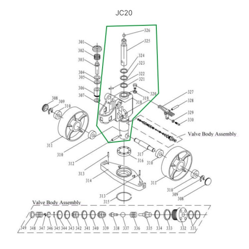 Ось крепления ручки для гидравлических тележек DF25 по ценам производителя в Казани с доставкой по всей России