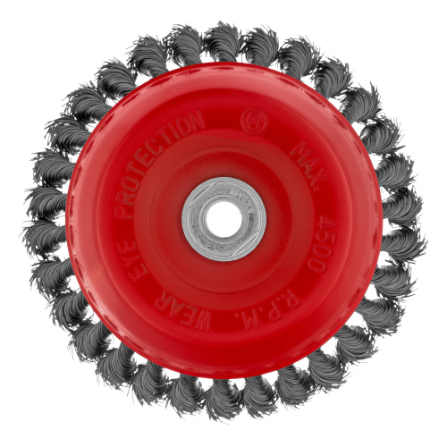 Щетка для УШМ, 150 мм, М14, "чашка", крученая проволока 0.5 мм Matrix по ценам производителя в Казани с доставкой по всей России
