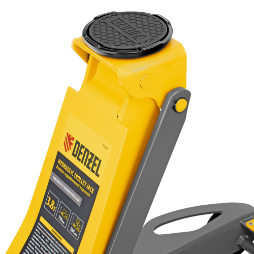 Домкрат гидравлический подкатной, 3,8 т, 110-580 мм, быстрый подъем, низкий подхват, проф. Denzel по ценам производителя в Казани с доставкой по всей России