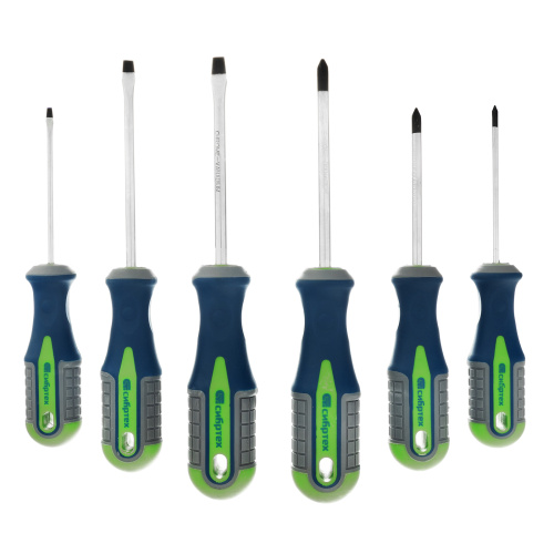 Набор отверток, CrV, трехкомпонентные рукоятки, 6 предметов Сибртех купить в Москве с доставкой по всей России | ProtosMarket.ru