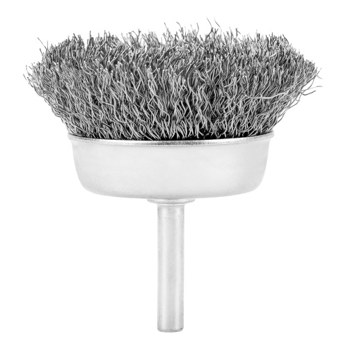 Щетка для дрели, 65 мм, "чашка" со шпилькой, витая проволока Сибртех по ценам производителя в Казани с доставкой по всей России