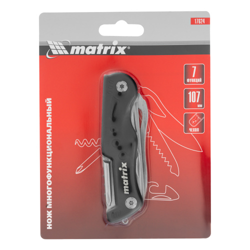 Нож многофункциональный, 7 функций, в чехле, 107 мм Matrix купить в Москве с доставкой по всей России | ProtosMarket.ru