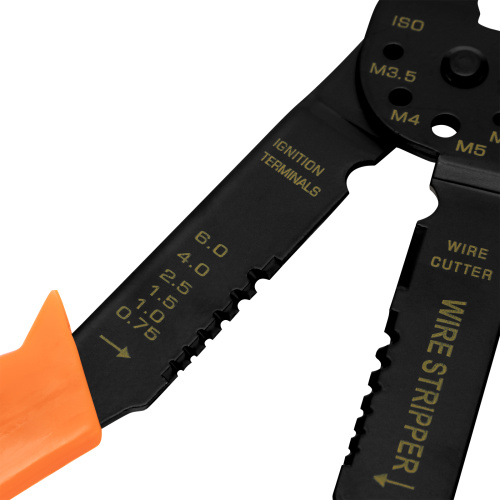 Щипцы, 210 мм, для зачистки электропроводов и обжима контактных кле мм, 1.5-6.5 мм Sparta купить в Москве с доставкой по всей России | ProtosMarket.ru