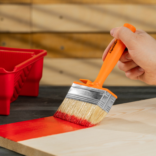 Кисть-ракля, 30х100 мм, натуральная щетина, пластмассовый корпус, пластмассовая ручка Sparta купить в Москве с доставкой по всей России | ProtosMarket.ru