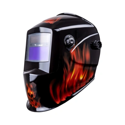 Маска сварщика КОРУНД-2 "пламя" (ф-р 7100V) без коробки купить в Москве с доставкой по всей России | ProtosMarket.ru