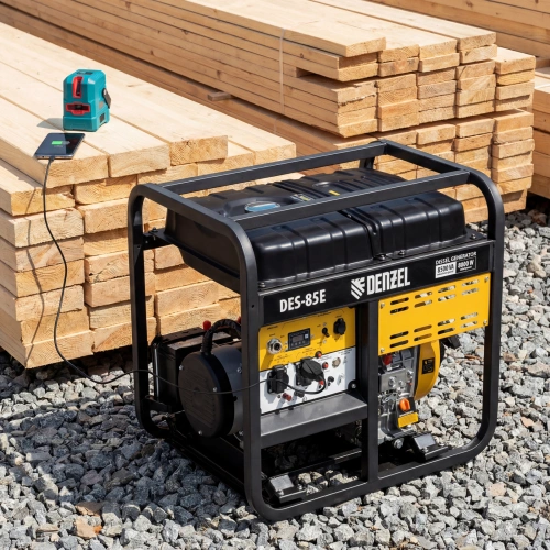 Генератор дизельный DES-85E, 8,5 кВт, 230 В, 16 л, электростартер Denzel купить в Москве с доставкой по всей России | ProtosMarket.ru