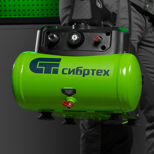 Компрессор воздушный безмаслянный BL 1100/6 1100Вт, ресивер 6 литров, 180 л/мин Сибртех купить в Москве с доставкой по всей России | ProtosMarket.ru