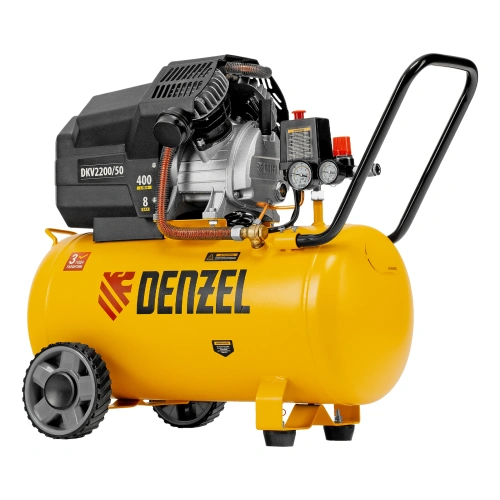 Компрессор воздушный DKV2200/50, Х-PRO 2.2 кВт, 400 л/мин, 50 л Denzel купить в Москве с доставкой по всей России | ProtosMarket.ru