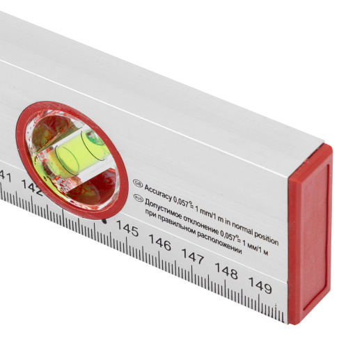 Уровень алюминиевый, 1500 мм, 3 глазка, линейка Sparta по ценам производителя в Казани с доставкой по всей России