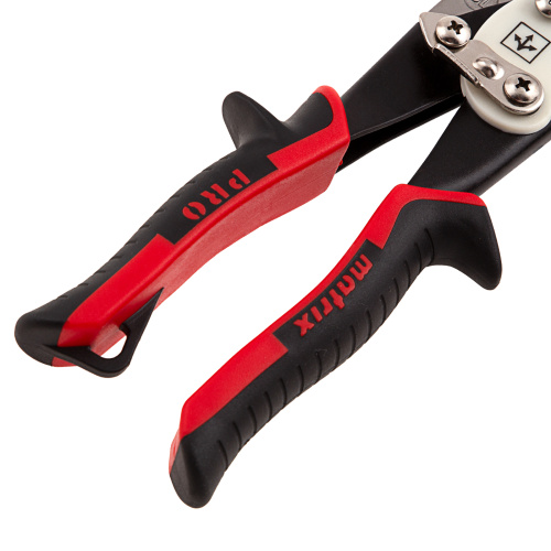 Ножницы по металлу, удлиненные, 290 мм, прямой рез, CrMo, двухкомпонентные обрезиненные рукоятки, PRO Matrix купить в Москве с доставкой по всей России | ProtosMarket.ru