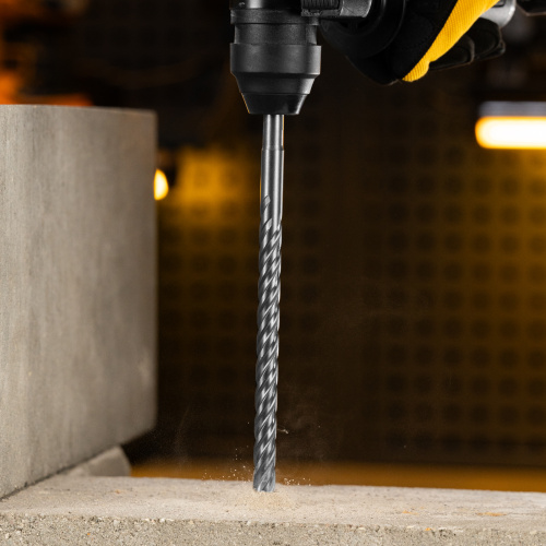 Бур по бетону, цельная крестовая пластина, 12x265 мм, SDS PLUS Denzel по ценам производителя в Казани с доставкой по всей России