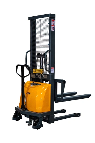 Штабелер гидравлический с электроподъемом 1,5 т 1,6 м XILIN CDD15B-E с раздвижными вилами по ценам производителя в Казани с доставкой по всей России