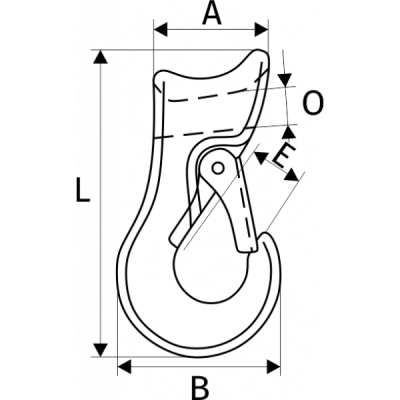 Крюк скользящий чокерный   3 т купить в Москве с доставкой по всей России | ProtosMarket.ru