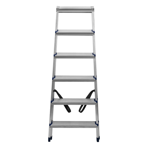 Стремянка двусторонняя 6 ступеней, алюминиевая, Сибртех купить в Москве с доставкой по всей России | ProtosMarket.ru