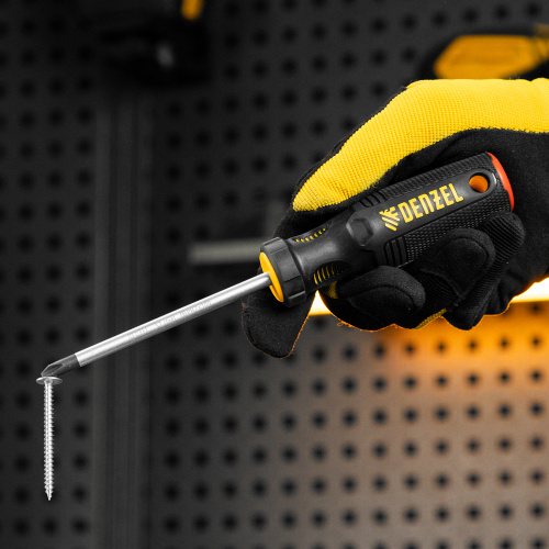 Отвертка, PH2х100 мм, S2, 3к рукоятка Denzel по ценам производителя в Казани с доставкой по всей России