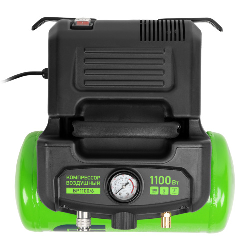 Компрессор воздушный безмаслянный BL 1100/6 1100Вт, ресивер 6 литров, 180 л/мин Сибртех купить в Москве с доставкой по всей России | ProtosMarket.ru