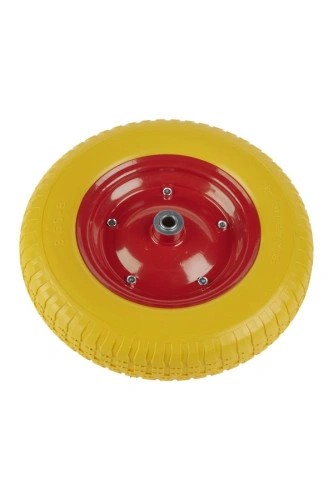 Колесо литое полиуретановое 360 мм PU 2400 (20 мм шариковый подшипник) по ценам производителя в Казани с доставкой по всей России