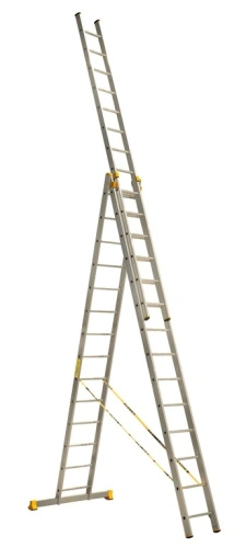 Лестница 3-х секционная алюминиевая 3*14 по ценам производителя в Казани с доставкой по всей России