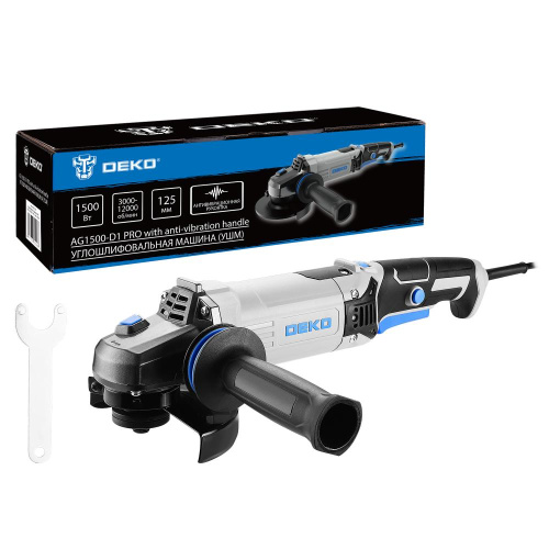 Углошлифовальная машина (УШМ) DEKO AG1500-D1 PRO, 125мм, 1500 Вт купить в Москве с доставкой по всей России | ProtosMarket.ru
