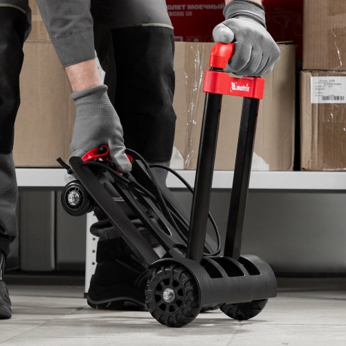 Тележка хозяйственная, складная, 4 колесная, грузоподъемность 40 кг Matrix по ценам производителя в Казани с доставкой по всей России