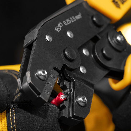 Клещи для обжима неизолированных наконечников НК и НВ, разъемов РП, 0,25 - 2,5 мм2 Denzel купить в Москве с доставкой по всей России | ProtosMarket.ru