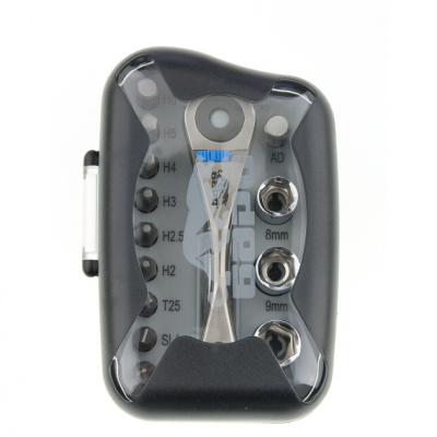 Реверсивная трещотка с набором бит и торцевыми головками, 14 шт Барс купить в Москве с доставкой по всей России | ProtosMarket.ru