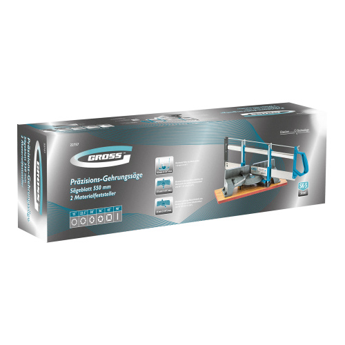 Стусло прецизионное, пила 550 мм, две прижимные струбцины Gross купить в Москве с доставкой по всей России | ProtosMarket.ru