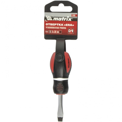 Отвертка "Era", SL6 х 38 мм, CrV, трехкомпонентная рукоятка Matrix по ценам производителя в Казани с доставкой по всей России