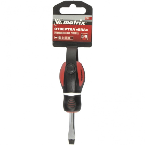 Отвертка "Era", SL6 х 38 мм, CrV, трехкомпонентная рукоятка Matrix по ценам производителя в Казани с доставкой по всей России