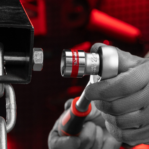 Головка торцевая, 22 мм, шестигранная, CrV, под квадрат 1/2, хромированная Matrix купить в Москве с доставкой по всей России | ProtosMarket.ru