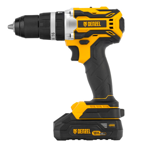 Дрель-шуруповерт аккумуляторная ударная бесщет CIDB-18-02, Li-Ion, 18 В Denzel купить в Москве с доставкой по всей России | ProtosMarket.ru