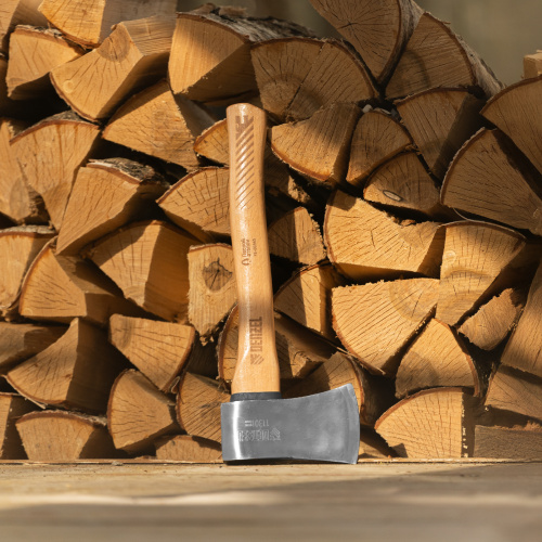 Топор кованый, 1130 г, американский тип, буковая рукоятка, 430мм, EFP Denzel по ценам производителя в Казани с доставкой по всей России