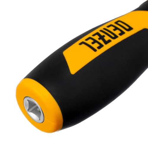 Набор инструментов, 1/2", 1/4", CrV, S2, пластиковый кейс, 82 предмета Denzel купить в Москве с доставкой по всей России | ProtosMarket.ru