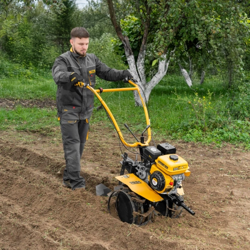 Мотоблок DPT-270S, 7 л.с., ремен.сцеп, фрез 3х4, ШОМ, передачи 2В/1Н Denzel по ценам производителя в Казани с доставкой по всей России