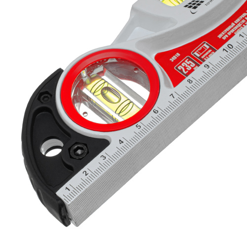 Уровень алюминиевый литой, фрезерованный, 3 глазка, две ударные площадки, 235 мм Matrix по ценам производителя в Казани с доставкой по всей России