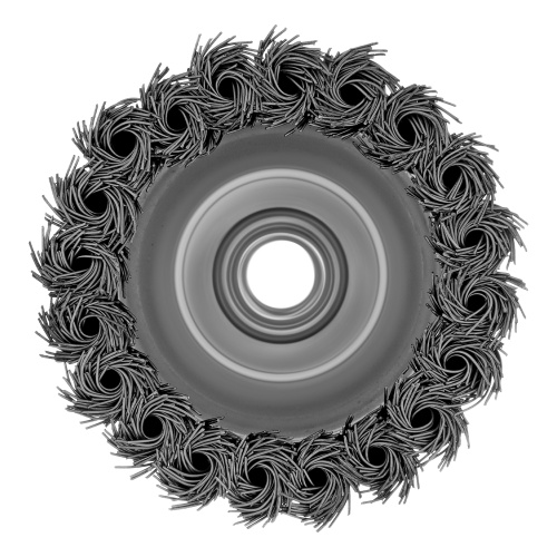 Щетка для УШМ Heavy Duty, 80 мм, М14, "чашка", крученая проволока 0.5 мм Matrix по ценам производителя в Казани с доставкой по всей России