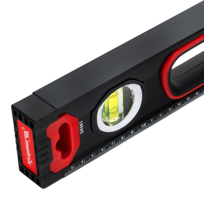 Уровень алюминиевый, усиленный, фрезерованный, 3 глазка, двухкомпонентные рукоятки, 600 мм Matrix по ценам производителя в Казани с доставкой по всей России