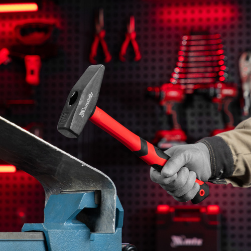 Молоток слесарный, 1000 г, фибергласовая обрезиненная рукоятка Matrix купить в Москве с доставкой по всей России | ProtosMarket.ru