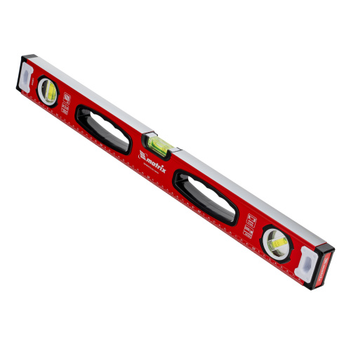 Уровень алюминиевый, фрезерованный, 3 глазка, рукоятки, 600 мм Matrix по ценам производителя в Казани с доставкой по всей России