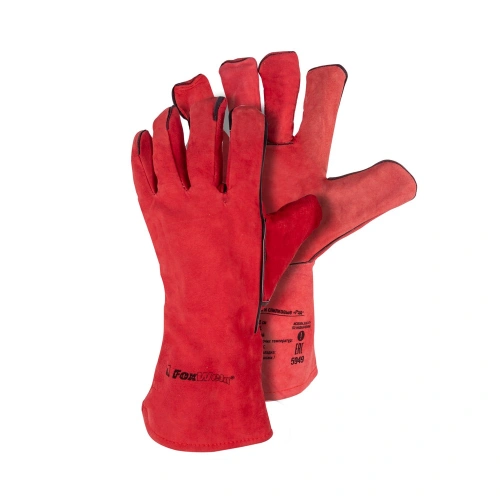 Краги спилковые "Рэд" FoxWeld купить в Москве с доставкой по всей России | ProtosMarket.ru