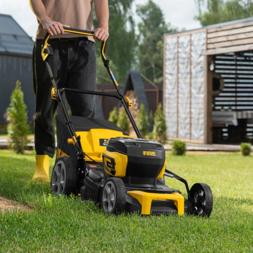 Газонокосилка аккумуляторная бесщет. DLM-460, 460 мм, травосб. 65 л., Li-Ion, 40 В Denzel по ценам производителя в Казани с доставкой по всей России