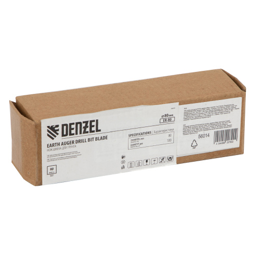 Нож шнека для грунта ER-80, диаметр 80 мм, комплект 2 шт Denzel купить в Москве с доставкой по всей России | ProtosMarket.ru