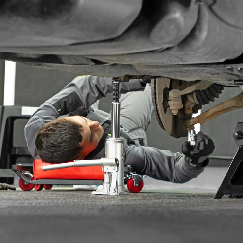 Домкрат гидравлический бутылочный, 4 т, h подъема 194-372 мм, в пластиковом кейсе Matrix по ценам производителя в Казани с доставкой по всей России