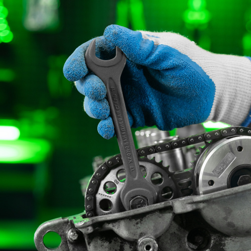 Набор ключей рожковых, 6 - 32 мм, 10 шт., CrV, фосфатированные Сибртех купить в Москве с доставкой по всей России | ProtosMarket.ru