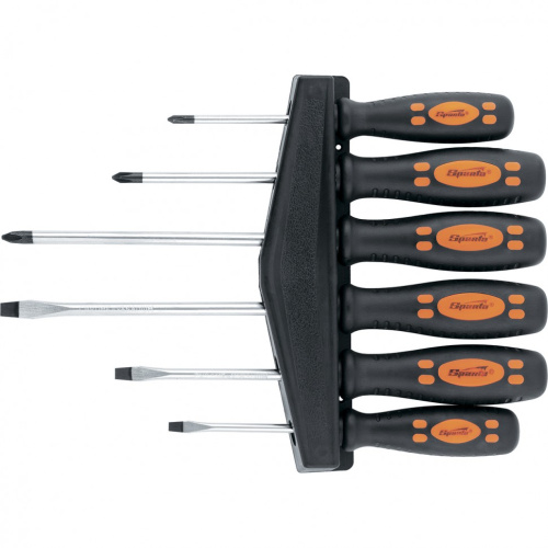 Набор отверток, двухкомпонентные рукоятки, 6 шт CrV Sparta. купить в Москве с доставкой по всей России | ProtosMarket.ru