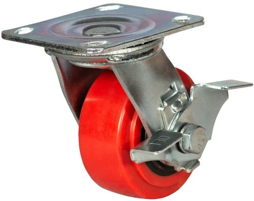 Колесо большегрузное поворотное  с тормозом 100 мм - SCpnb 42 купить в Москве с доставкой по всей России | ProtosMarket.ru
