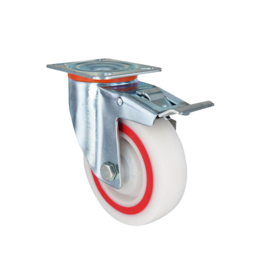 Колесо полипропиленовое поворотное с тормозом EM01 MBTM 100 F по ценам производителя в Казани с доставкой по всей России